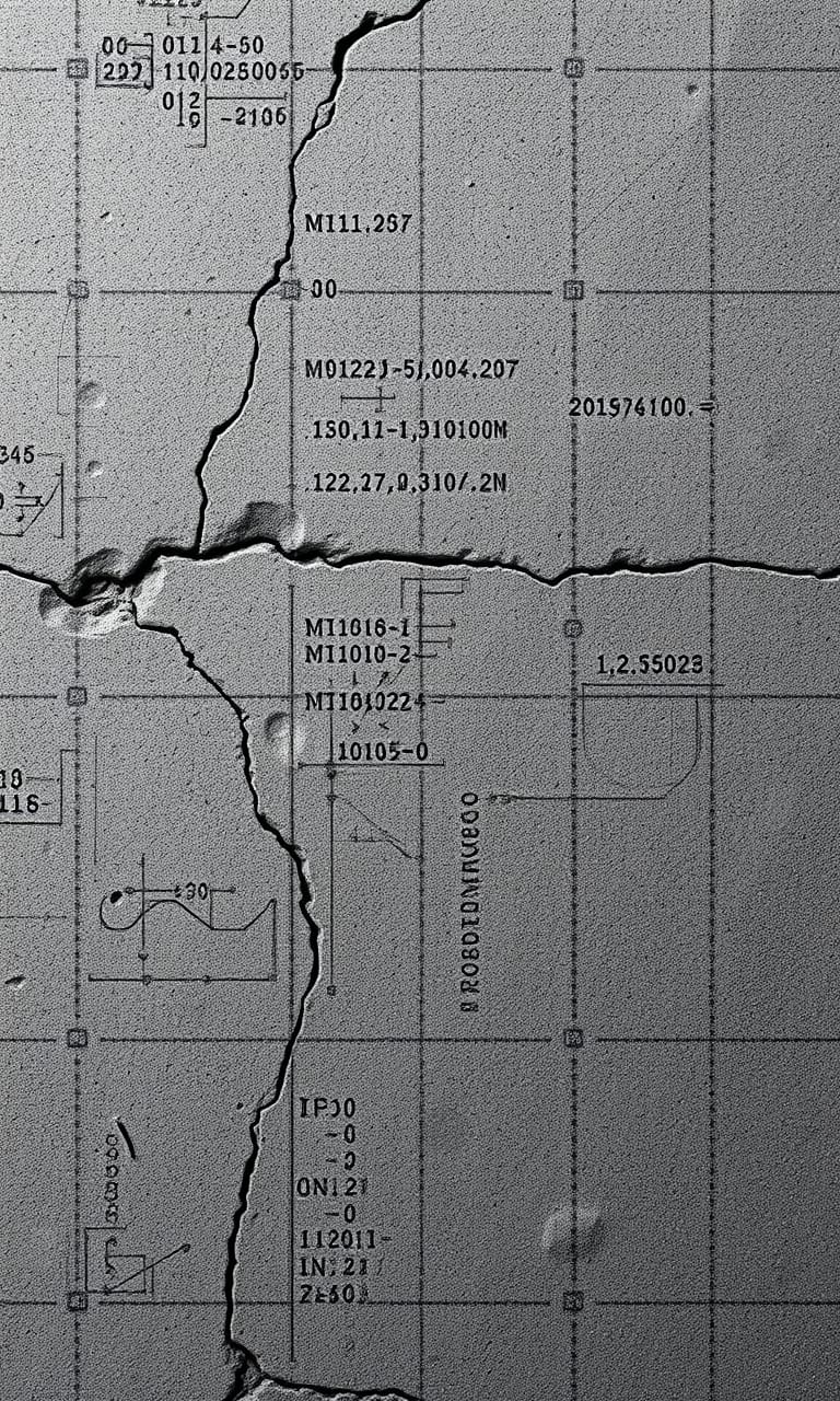 Raw concrete texture with circuit patterns